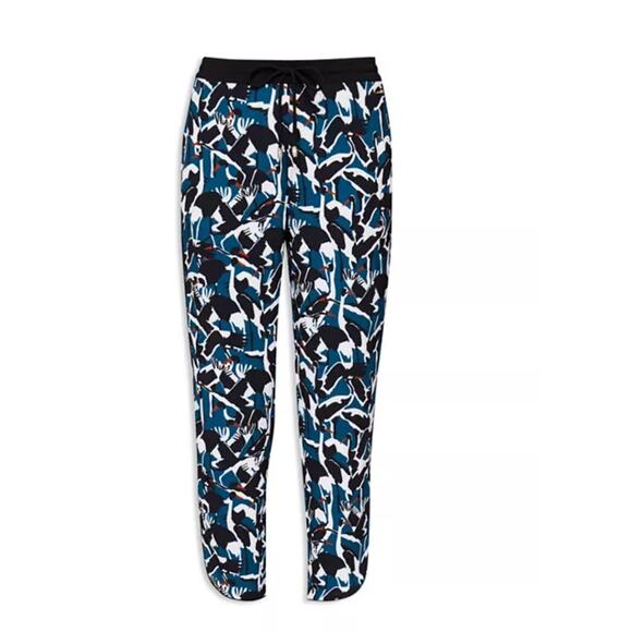 Ted Baker Colour by Numbers Mala Crane Joggers Pants Rare PrintSz 1 - Picture 1 of 9